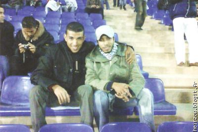 moi et mon ami zakaria dans le stade de foot a fes
